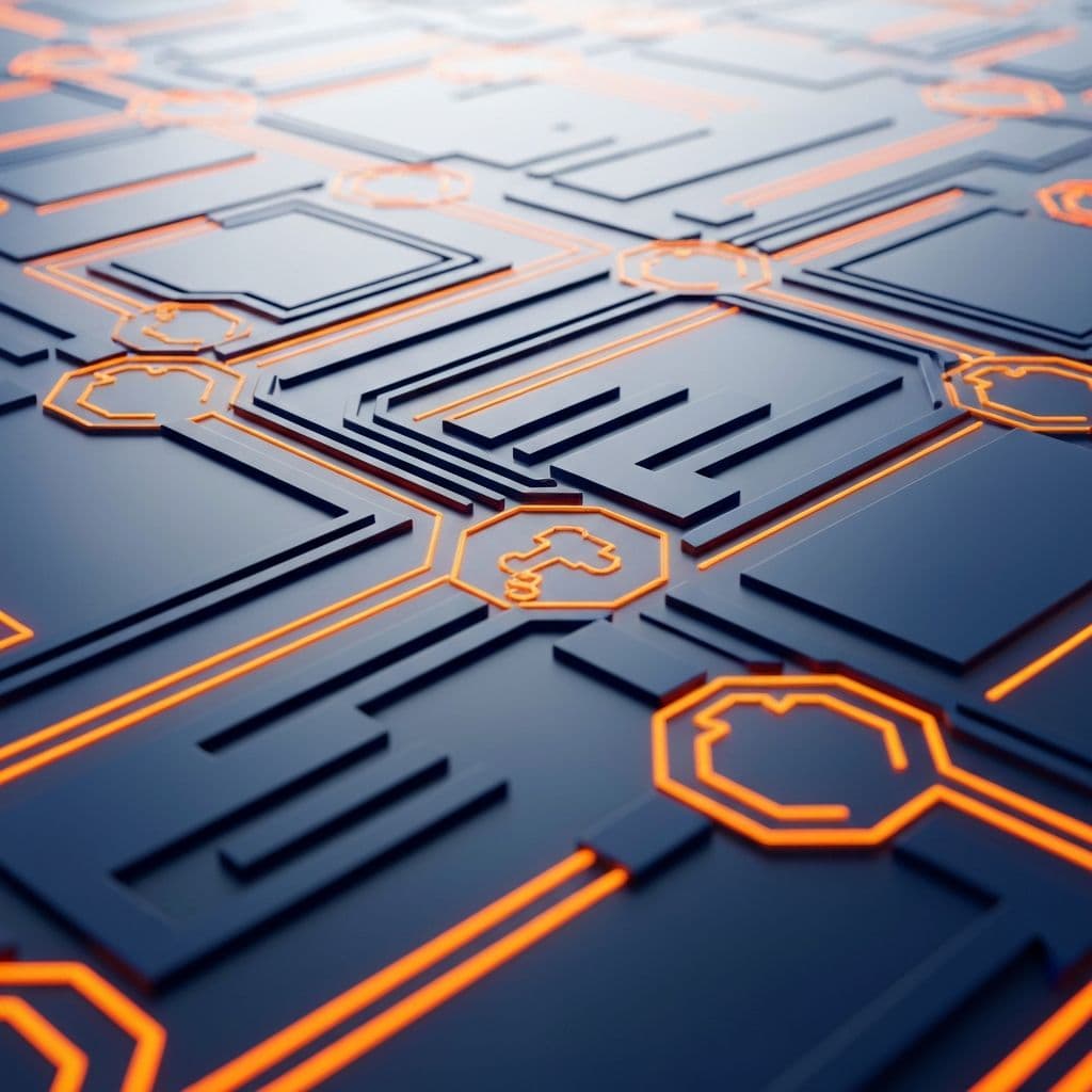 Connected workflow system map with illuminated process paths